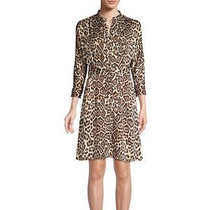 Equipment Adalicia Womens Leopard Print Dress - Size 6 - Excellent Condition